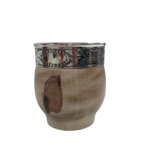 Imagen de MATE DE MADERA C/VIROLA DE ALPACA 3.26